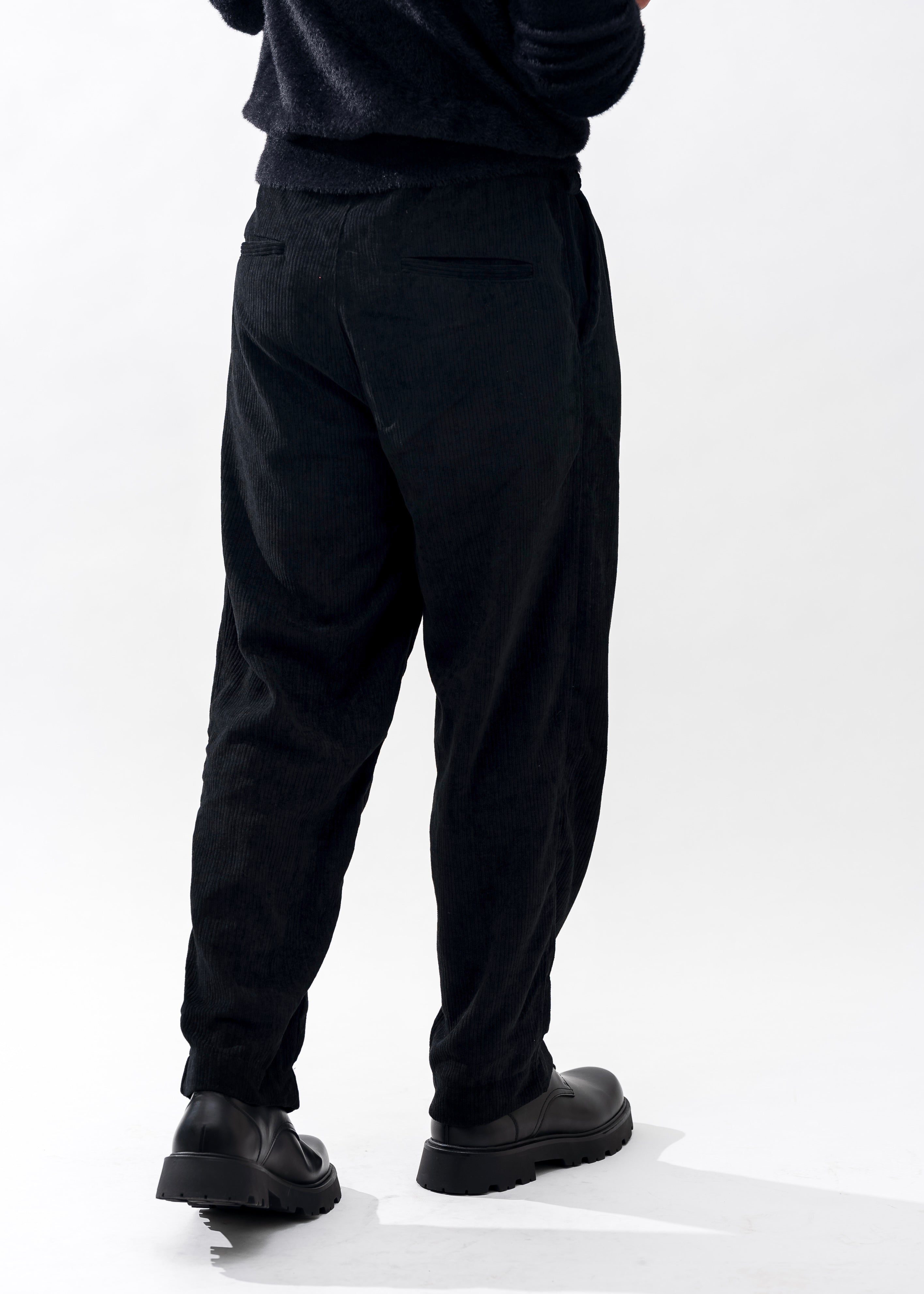 Jet Black Velvet Pant